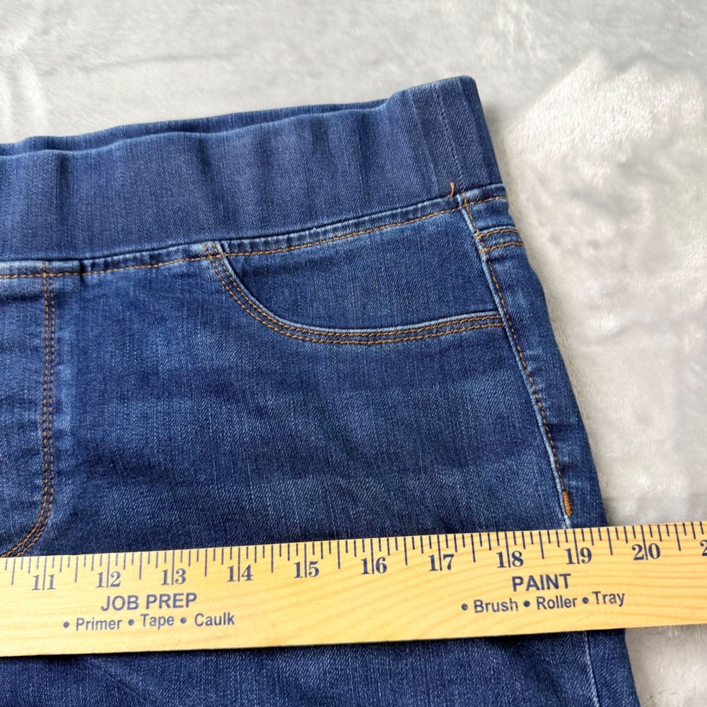 Talbots Flawless Pull-On Jegging Womens 10 x 29" Blue Denim Dark Wash Stretch - Picture 10 of 14